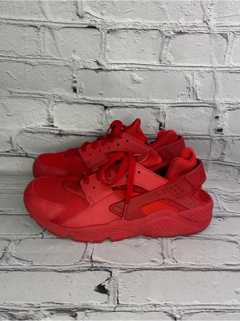 Nike Air Huarache Women’s All-Red Athletic Sneakers